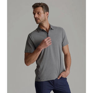 Men's UNTUCKit Gray Performance Polo Large -So Soft